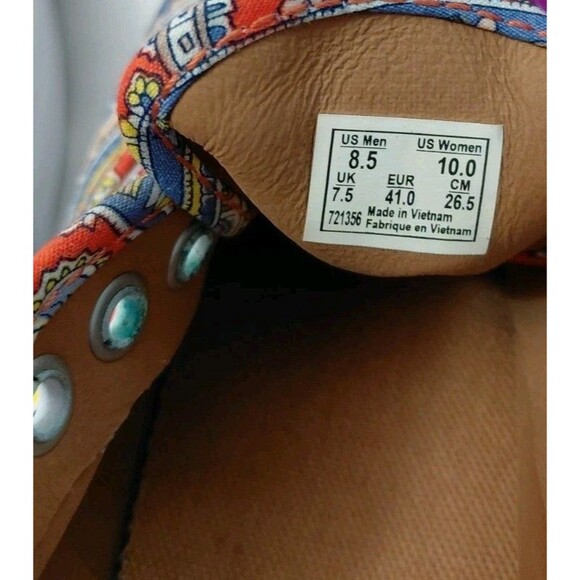 VANS Ultra Cush Paisley Print Men's 8.5/ Women's 10 Low Top Sneakers - Picture 6 of 8